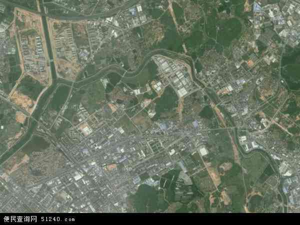 中国广东省东莞市横沥镇村尾村地图(卫星地图