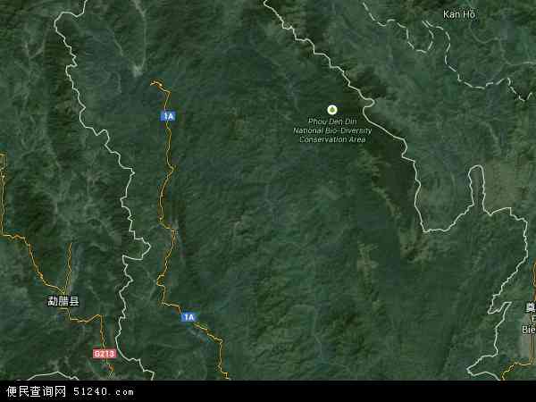 老挝丰沙里地图(卫星地图)