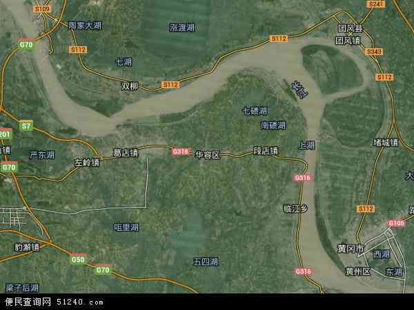 湖北省鄂州市华容区地图(地图)