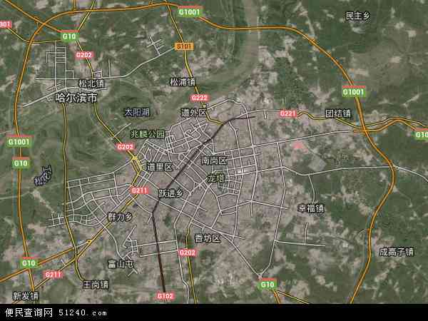 北斗卫星高清村庄地图