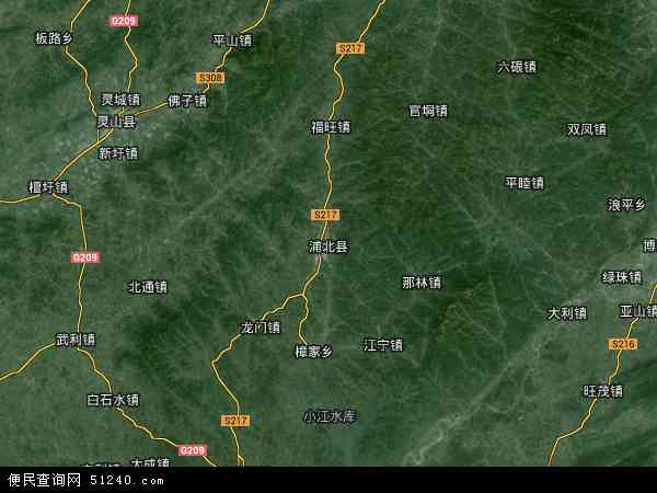 广西壮族 钦州市浦北县地图 ( 地图 )