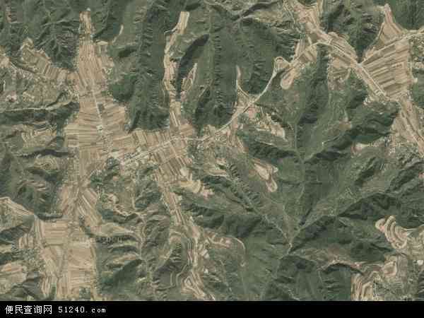 中国甘肃省庆阳市合水县太莪乡地图(卫星地图)图片