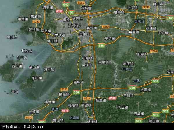吴江区地图 - 吴江区卫星地图 - 吴江区高清航拍