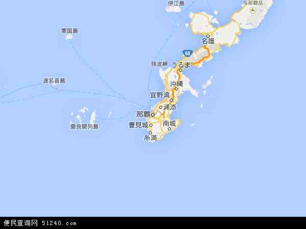 冲绳地图 - 冲绳卫星地图 - 冲绳高清航拍地图 -