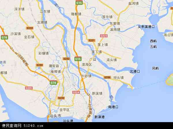 广东省汕头市澄海区地图(地图)