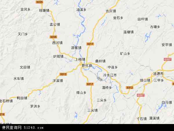 新化县地图 - 新化县卫星地图 - 新化县高清航拍
