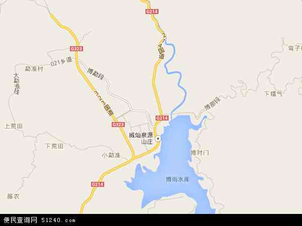 博尚镇地图 - 博尚镇卫星地图 - 博尚镇高清航拍