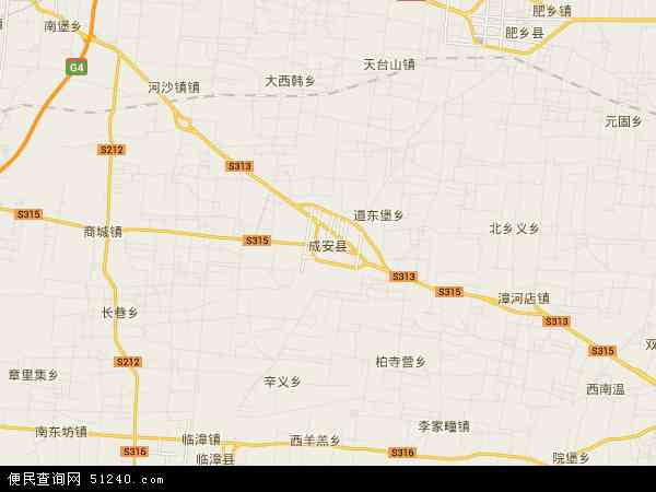 成安县地图 