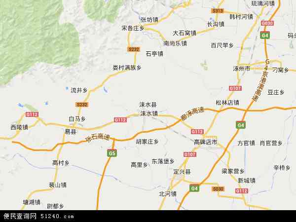 涞水县地图全图高清版图片