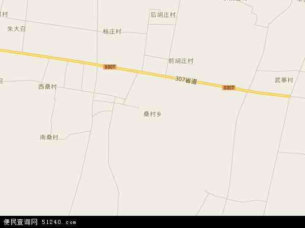 中国河南省安阳市滑县桑村乡地图(卫星地图)