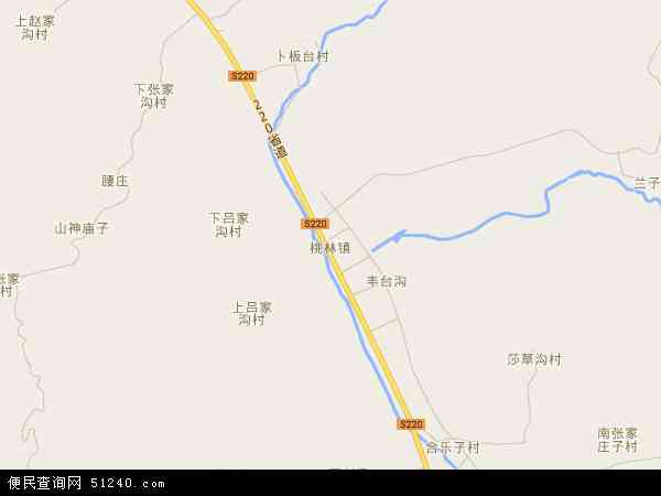中国山东省潍坊市诸城市桃林镇地图(卫星地图
