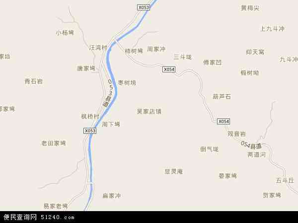 中国安徽省六安市金寨县吴家店镇地图(卫星地