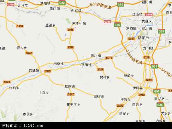 宜阳县地图 - 宜阳县卫星地图 - 宜阳县高清航拍