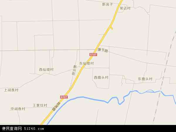 东仙坡镇地图 - 东仙坡镇卫星地图 - 东仙坡镇高
