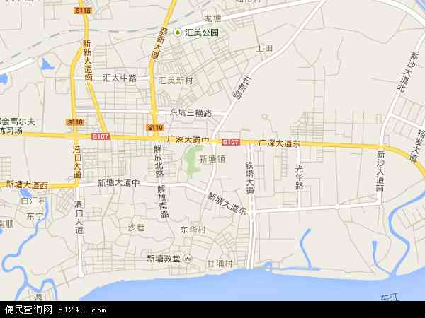 新塘镇地图 - 新塘镇卫星地图 - 新塘镇高清航拍