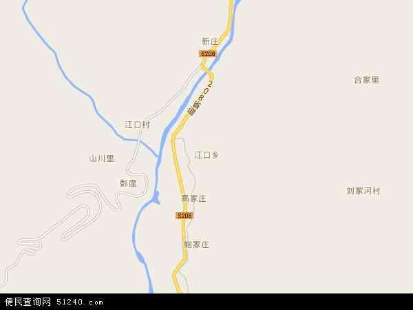 江口乡地图 - 江口乡卫星地图 - 江口乡高清航拍
