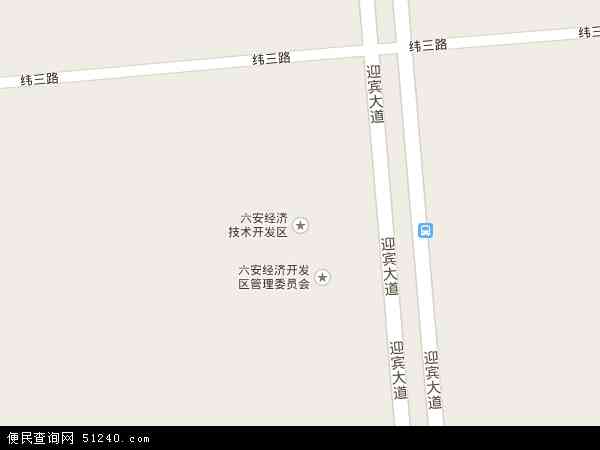 中国安徽省六安市金安区六安经济开发区地图(