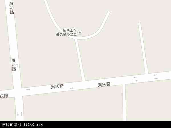 中国山东省东营市河口区开发区管委会地图(卫