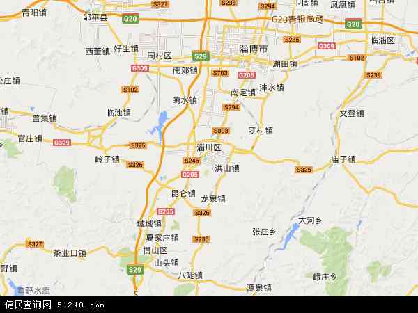 淄川区地图 - 淄川区卫星地图 - 淄川区高清航拍