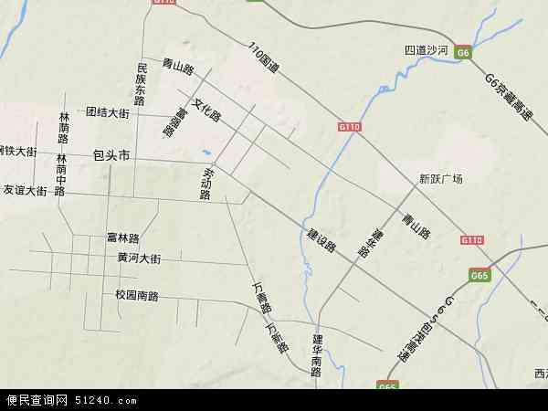 内蒙古包头市青山区地图(地图)