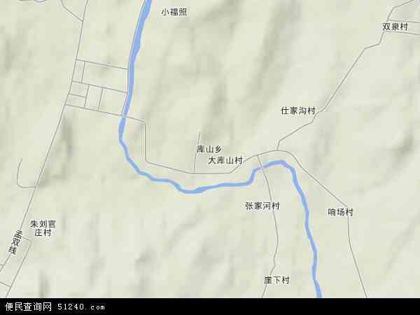 中国山东省日照市莒县库山乡地图(卫星地图)