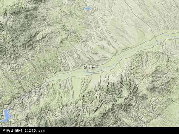 洛宁县地图 - 洛宁县卫星地图 - 洛宁县高清航拍
