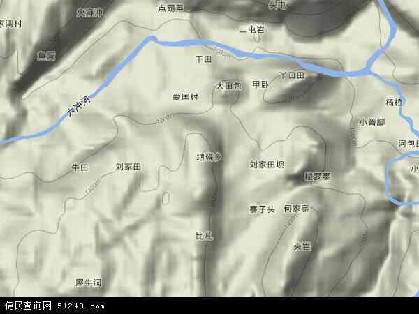 纳雍乡地图 - 纳雍乡卫星地图 - 纳雍乡高清航拍