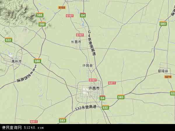 许昌县地图 - 许昌县卫星地图 - 许昌县高清航拍