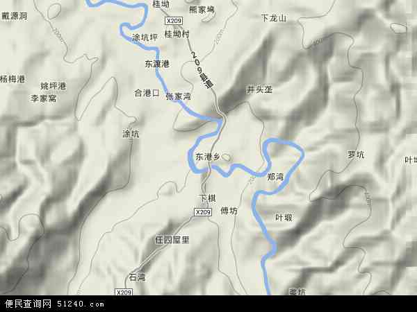 东港乡卫星地图