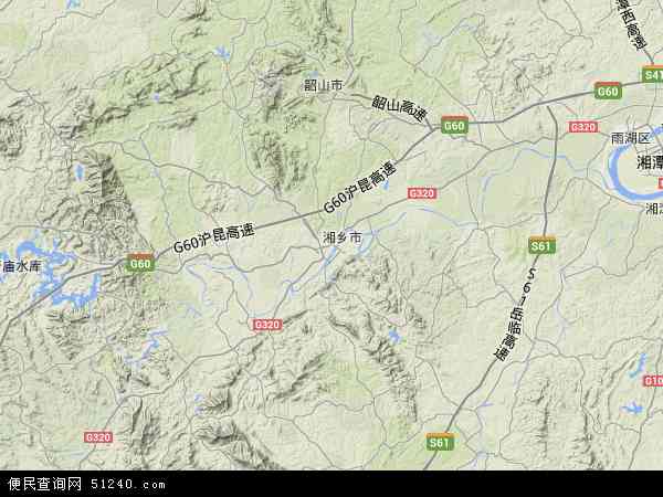 湘乡市地图 - 湘乡市卫星地图 - 湘乡市高清航拍