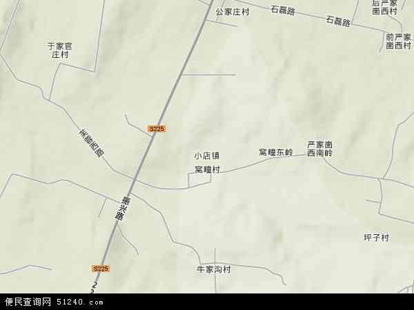 中国山东省日照市莒县小店镇地图(卫星地图)