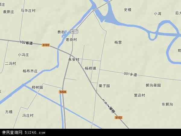 杨桥镇地图 - 杨桥镇卫星地图 - 杨桥镇高清航拍