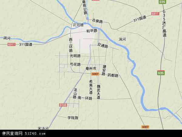 亳州市地图 - 亳州市卫星地图 - 亳州市高清航拍