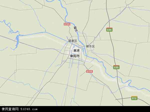 阜阳市地图 - 阜阳市卫星地图 - 阜阳市高清航拍