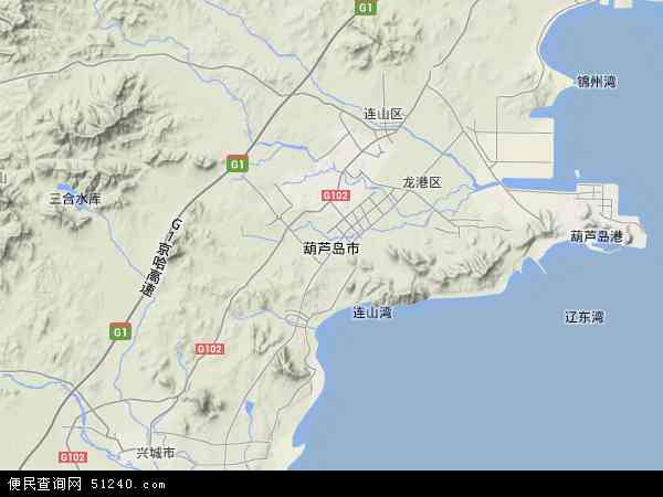 辽宁省葫芦岛市地图(地图)