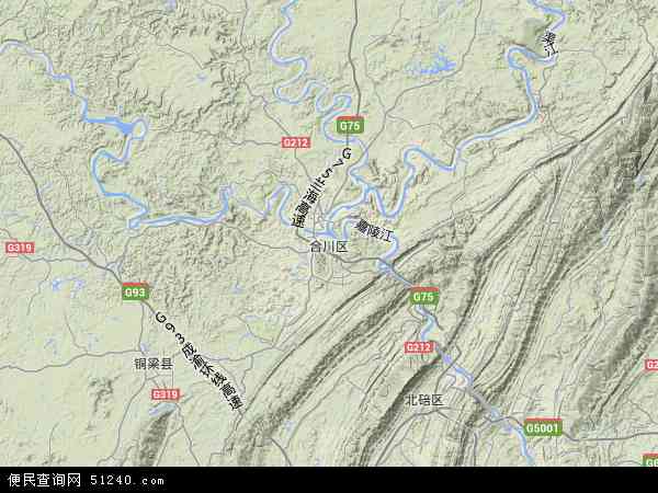合川区地图 - 合川区卫星地图 - 合川区高清航拍