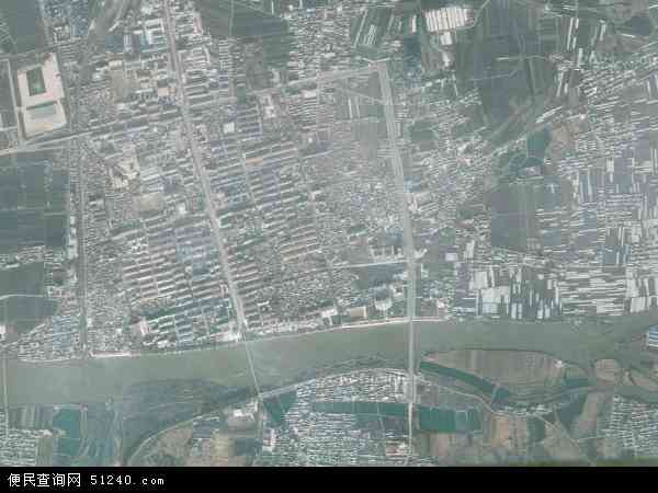 中国黑龙江省牡丹江市宁安市宁安镇地图(卫星