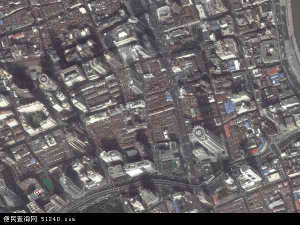 中国上海市黄浦区南京东路地图(卫星地图)