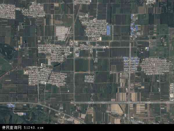 中国陕西省西安市户县庞光镇地图(卫星地图)