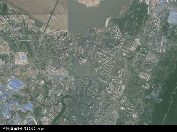 中国重庆市巴南区李家沱地图(卫星地图)